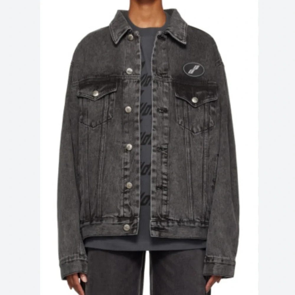 We11done Logo Patch Denim Jacket